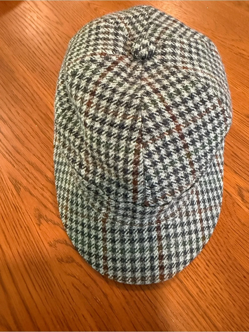 Vintage Highland Arts Scotland Wool Tweed Bucket Hat Gray Plaid Made in Scotland